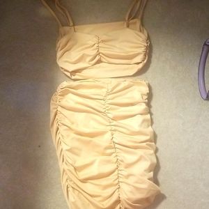 Shein extra small goldish tan never worn
